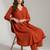 Women Empire Silk Crepe Kurta with Trousers