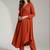 Women Empire Silk Crepe Kurta with Trousers