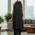 Women Printed Regular Silk Crepe Kurta with Trousers