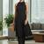 Women Printed Regular Silk Crepe Kurta with Trousers