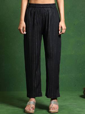 Halter Neck Striped Straight Kurta With Trouser 6