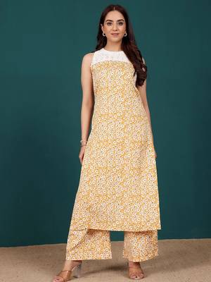 Women Floral Printed Kurta with Palazzo 2