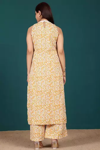 Women Floral Printed Kurta with Palazzo