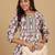 Floral Printed Thread Work Straight Kurta With Trouser