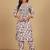 Floral Printed Thread Work Straight Kurta With Trouser