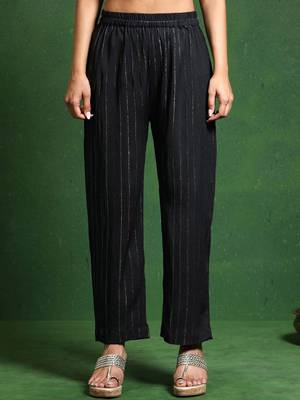 Women Regular Silk Crepe Kurta with Trousers 7