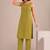 Round Neck Straight Kurta With Trousers