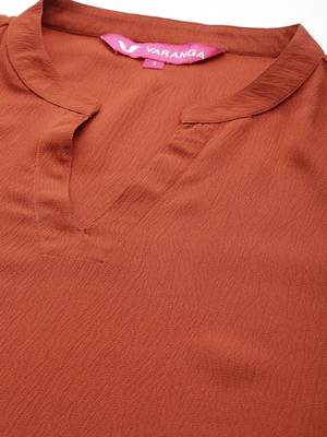 Women Regular Silk Crepe Kurta with Trousers 2
