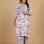 Floral Printed Straight Kurta With Trousers