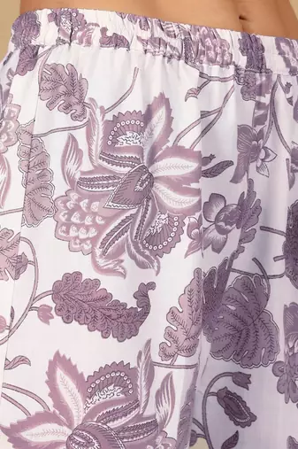 Floral Printed Straight Kurta With Trousers