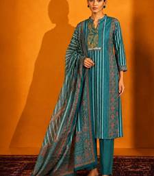 Women Printed Regular Kurta with Trousers & With Dupatta