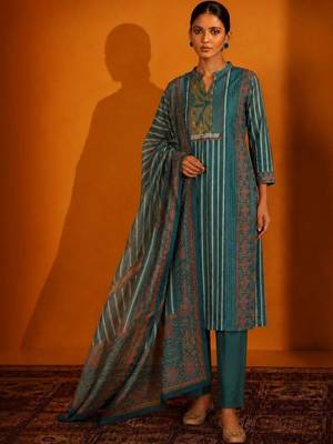 Women Printed Regular Kurta with Trousers & With Dupatta 7