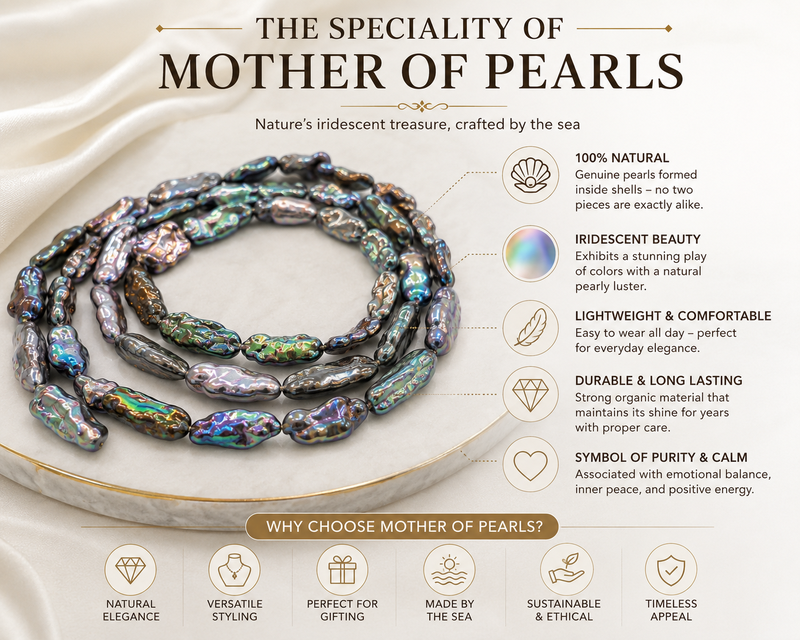 Baroque freshwater pearl 3-layer necklace and earrings set iridescent multicolour, baroque pearl drops.