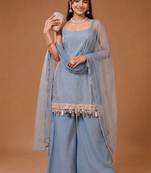 Women Ethnic Motifs Printed Regular Kurta with Palazzos & With Dupatta