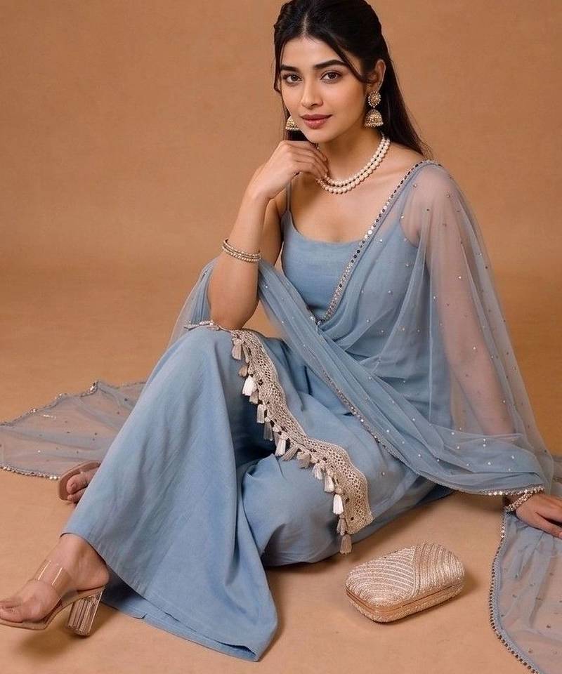 Women Ethnic Motifs Printed Regular Kurta with Palazzos & With Dupatta