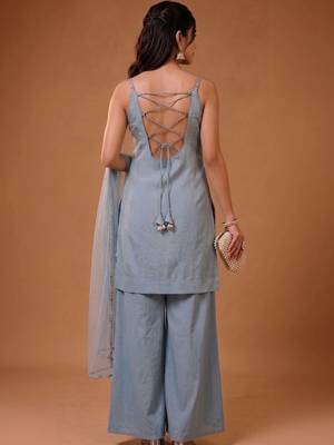 Women Ethnic Motifs Printed Regular Kurta with Palazzos & With Dupatta 7