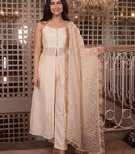 Women Regular Kurti with Trousers & With Dupatta