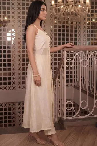 Women Regular Kurti with Trousers & With Dupatta