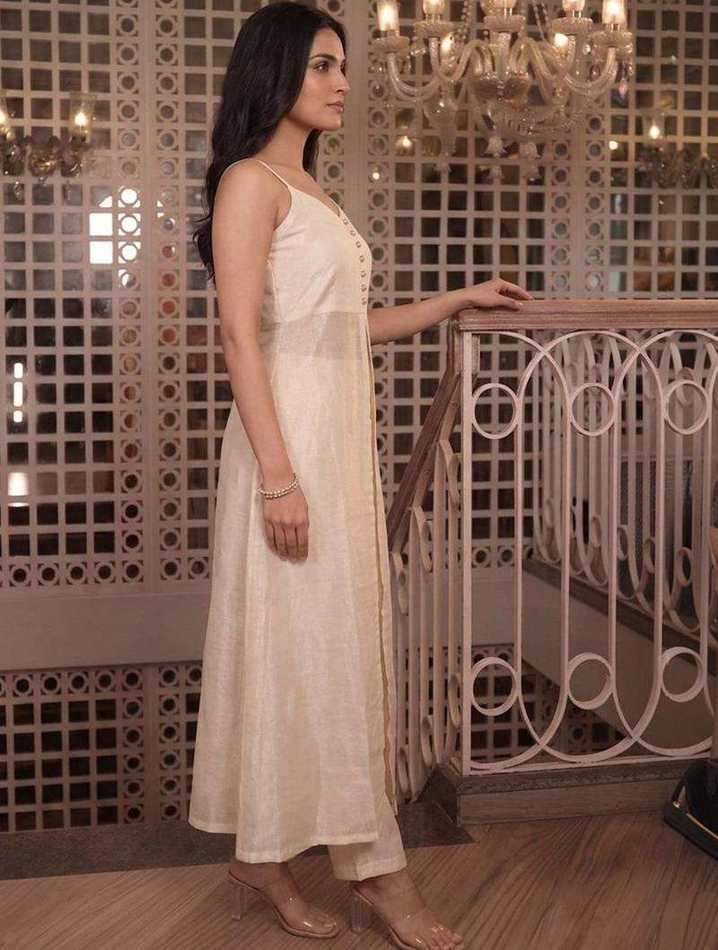 Women Regular Kurti with Trousers & With Dupatta