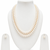 Freshwater pearl double strand necklace and earrings set double strand, drop earrings included, white pearl.