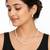 Freshwater pearl necklace and earrings set, white oval beads graduated design, drop earrings included, gold-tone clasp.