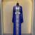 Luxury Royal Blue Islamic Stitched Kaftan with Intricate Embroidery  Stone Bedded Work Dress