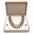 Black freshwater pearl & citrine bead multi-strand necklace set with stud earrings.
