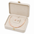 Freshwater pearl necklace and stud earrings set, pink rice-shaped pearls, stud earrings included, graduated design.
