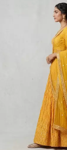  light weight ehanga chunni dress 