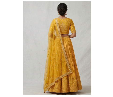  light weight ehanga chunni dress  3