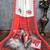 White red soft durga pooja digital printed georgette saree with blouse