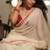 White red digital printed maa durga motif linen cotton saree