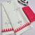 White red digital printed maa durga motif linen cotton saree