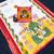 White red linen cotton digital printed saree