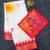 White red linen cotton digital printed durga pooja sarees