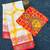 White red linen cotton digital printed bengali style saree