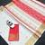 White red digital printed linen cotton saree