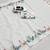 White floral printed linen cotton saree