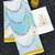 Sky blue floral printed linen cotton saree
