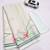 White linen cotton saree with pink floral print