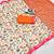 Light chiku pink linen cotton digital printed saree