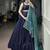 Women's Rayon free size Lehenga Choli with Printed Cotton Dupatta & Mirror Work Lace