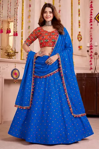 Grey  Function Wear Lehenga Choli