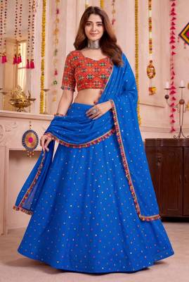 Grey  Function Wear Lehenga Choli 3