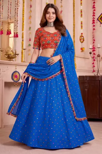 Grey  Function Wear Lehenga Choli
