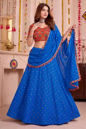 Grey  Function Wear Lehenga Choli