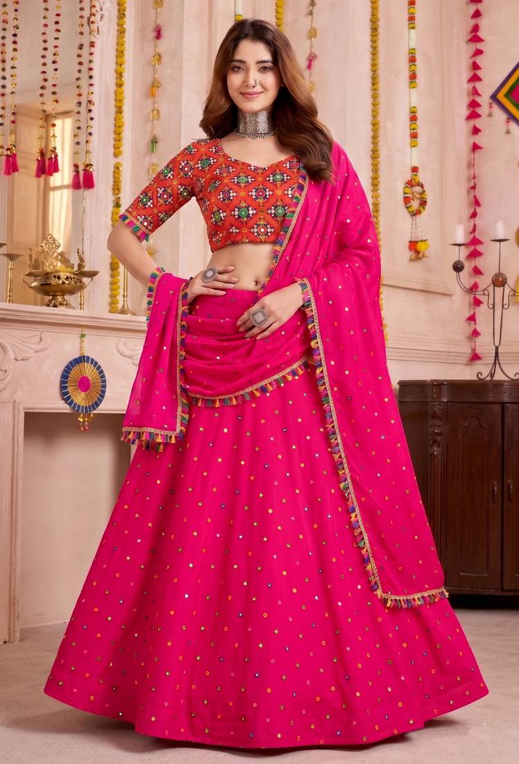 Light-Pink  Function Wear Lehenga Choli