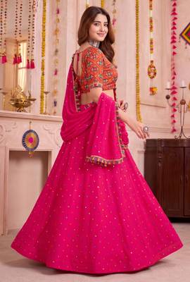 Light-Pink  Function Wear Lehenga Choli 4