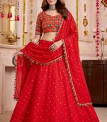 Aqua-Blue Designer Premium Function Wear Lehenga Choli