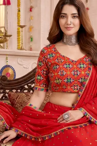Aqua-Blue  Function Wear Lehenga Choli